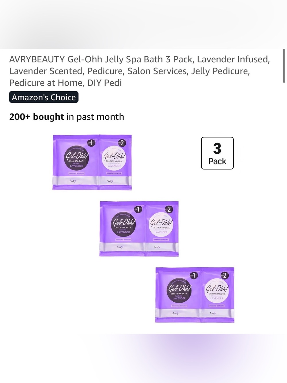 Jelly Spa pedicure Pack